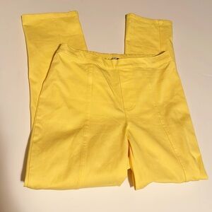 ISAAC MIZRAHI Live! Yellow Ankle Pants